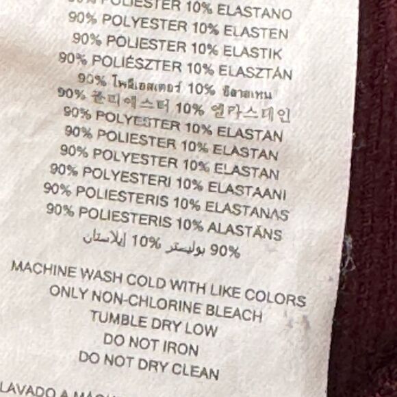 MICHAEL KORS RIBBED PANTS. BURGUNDY. - Picture 5 of 5